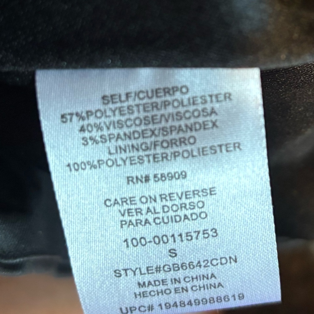 GB NWT Black pLeather Mini Skirt Size S - Picture 7 of 8